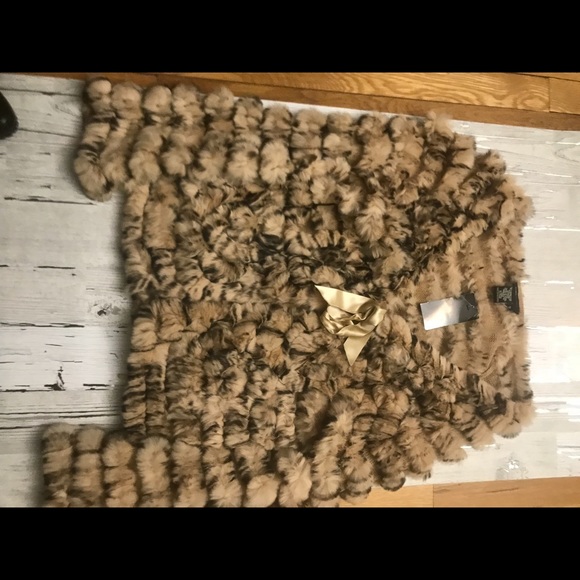 BCBG Max Azria Rabbit Fur Jacket size M - Picture 8 of 8